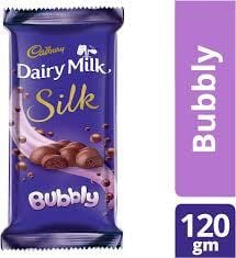 Cadbury Dairy Milk Silk Bubbly Chocolate Bar 120g Cadbury Dairy Milk Silk Bubbly Chocolate Bar 120g