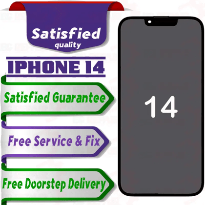 Apple iPhone 14  (display glass combo folder) Mobile Display LCD Screen With Touch,Black