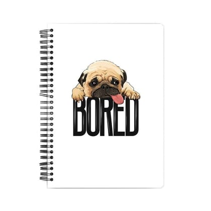 Bored Pug Baby Notebook