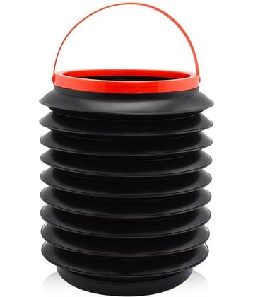 Car Dustbin Pop Up Trash Can Foldable Waste Bin Garbage Storage Rubbish Organizer for Diwali, with Adjustable Hanging Strap for Car, SUV, (Black, 1pc) Car Trash Bin Bag