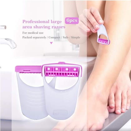 Disposable Body Skin Hair Removal Razor for Women  Pack of 6