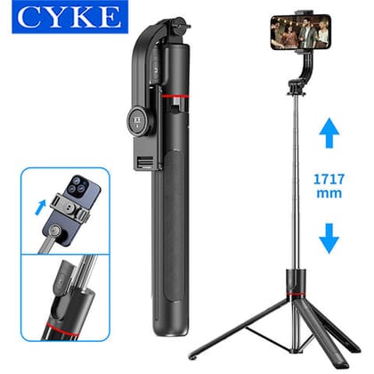 Wireless Selfie Stick Tripod F15 Extendable Long Pole with Remote for iPhone Android Travel Vlogging