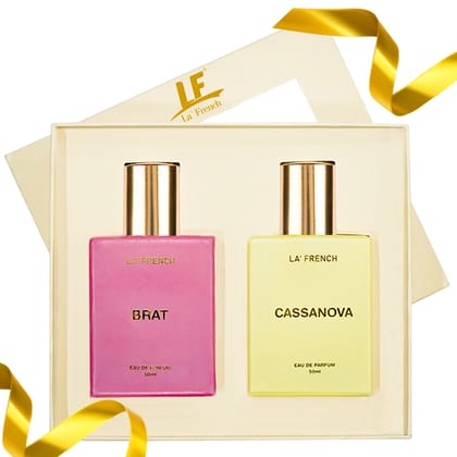 La French Brat & Cassanova Premium Unisex Perfume Gift Set Combo 50ml