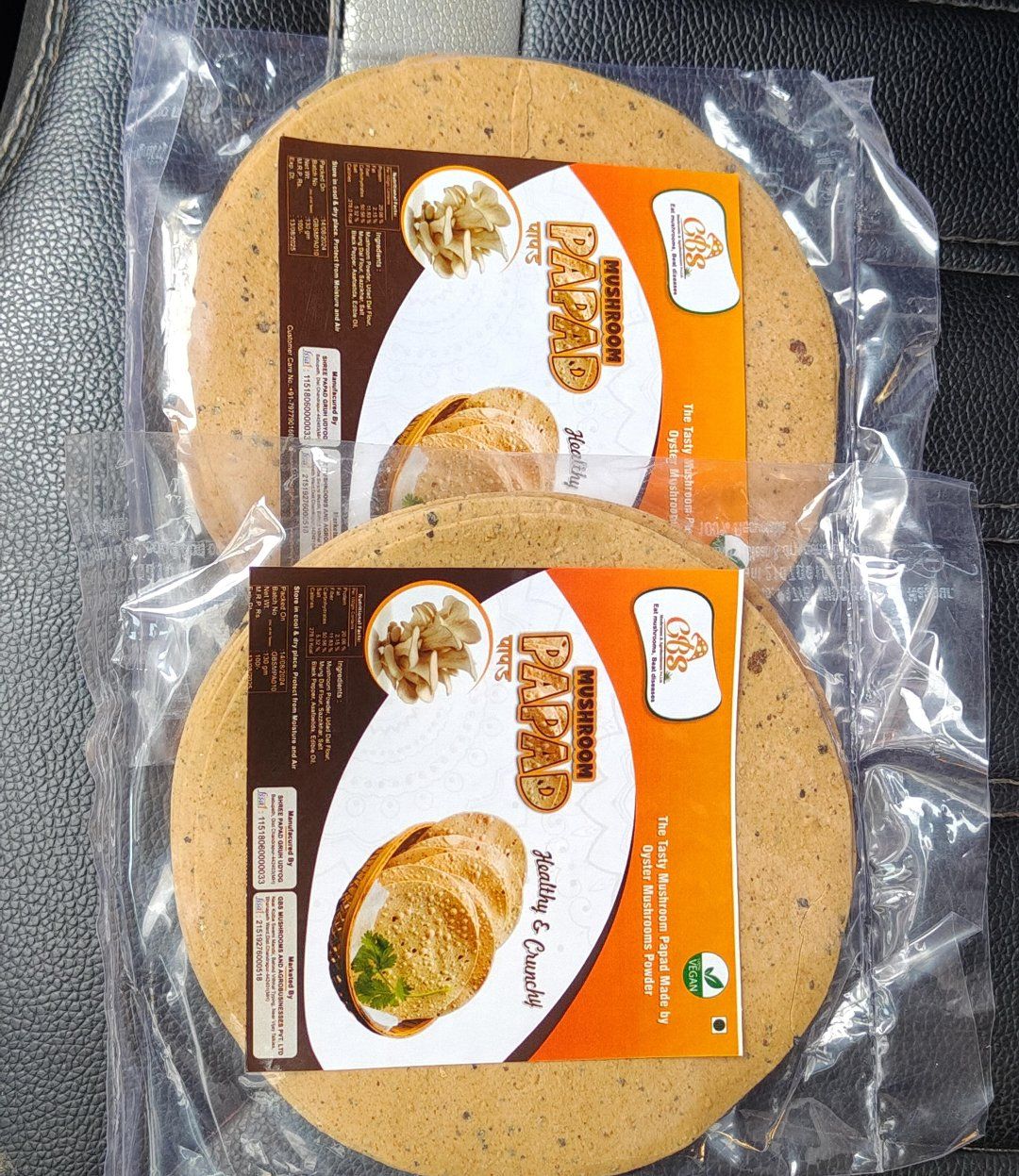 Mushroom Papad