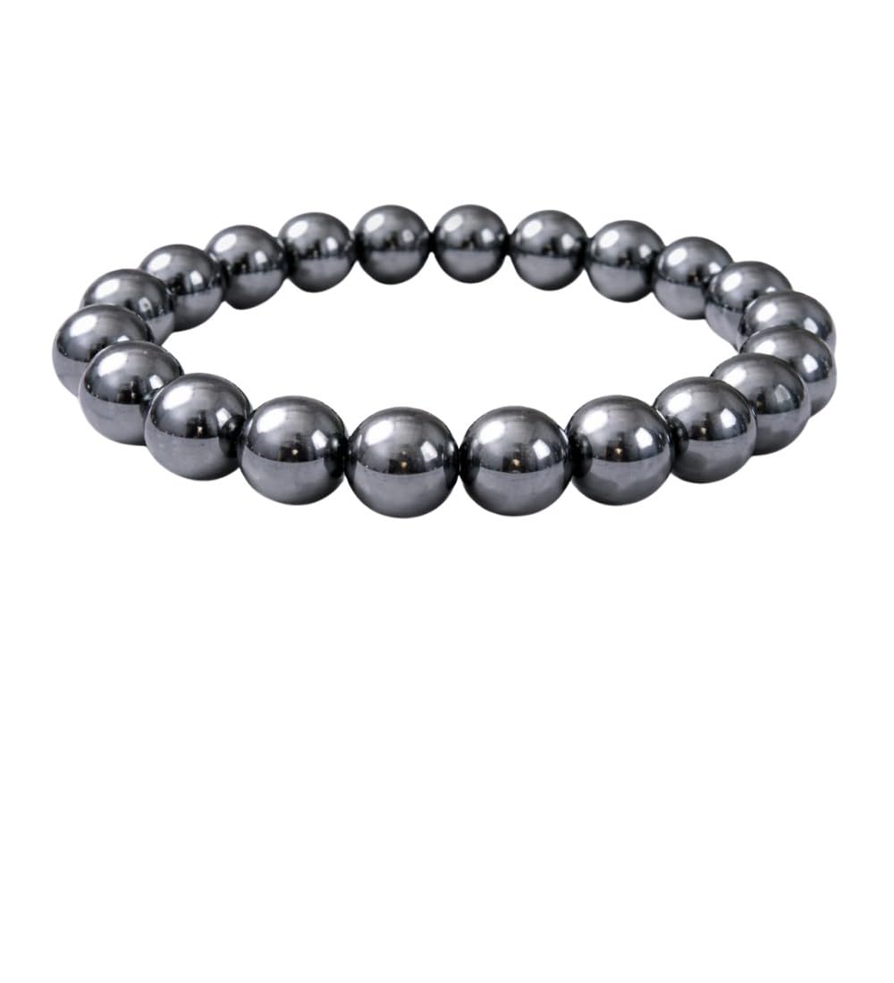 Natural Crystal 8mm Hematite Bracelet (Grey)-PID64920