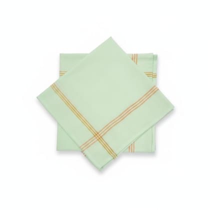 Light Green Striped Cotton Table Napkin