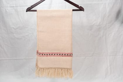 Handwoven Eri Silk Shawl - Natural & Sustainable