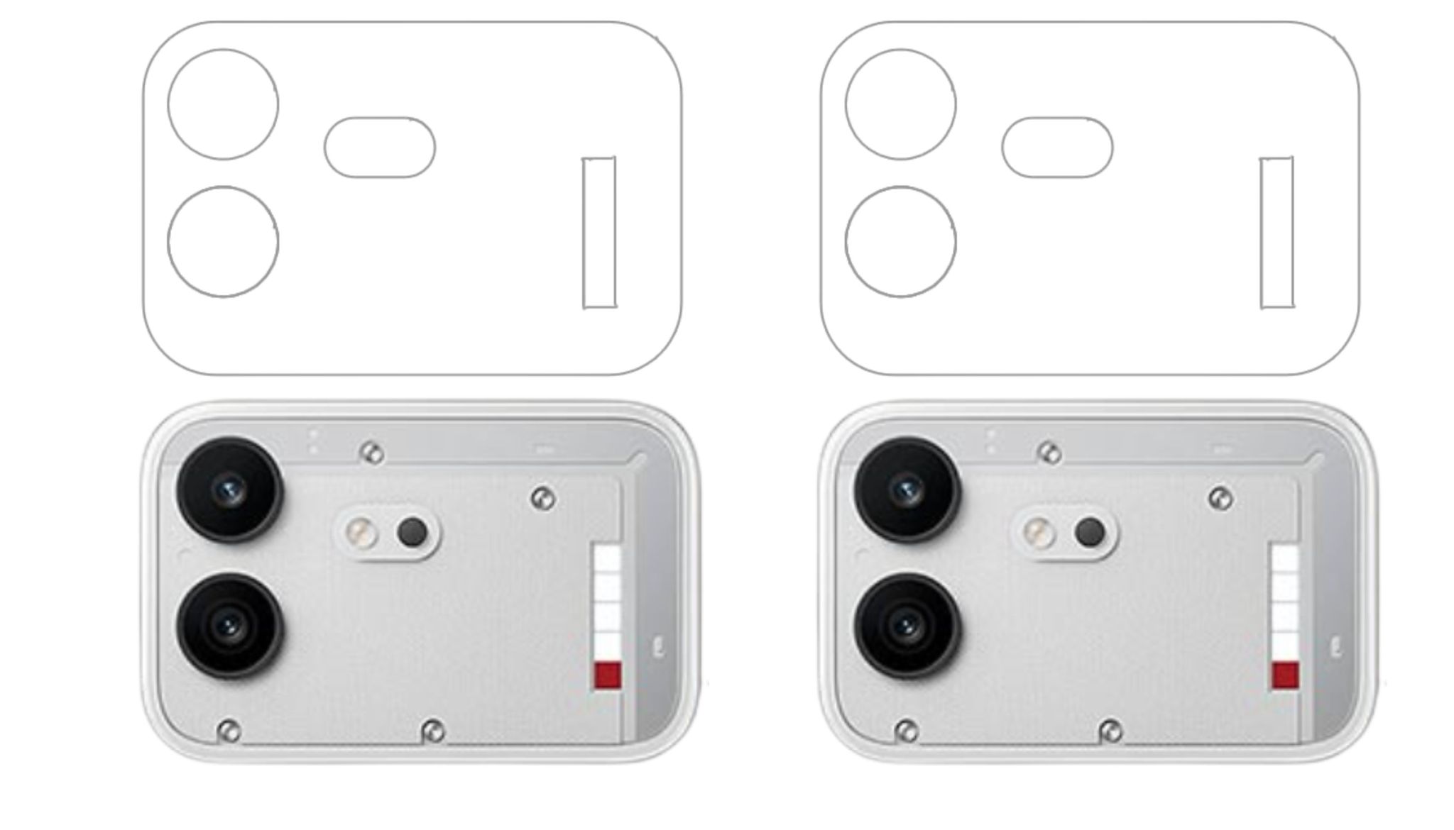 ISAAK Back Camera Lens Protector compatible for Nothing 4b (Pack of 2)