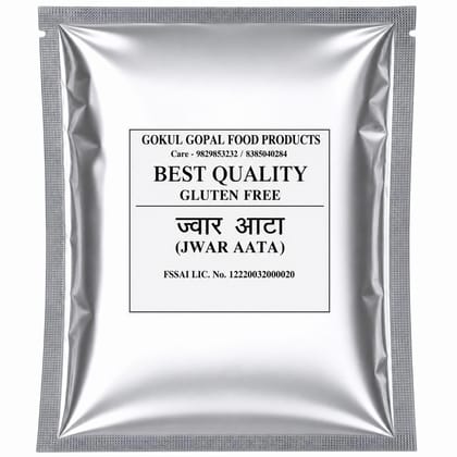 Gokul Gopal Jowar Aata (Sorghum Flour), Gluten Free, High in Fiber, Supports Weight Loss, Boosts Immunity, Good for Diabetic Patients, Skin and Hair 500gm