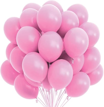 Baby Pink Latex/Rubber Balloons - Helium Quality - 12 inches - 10PC