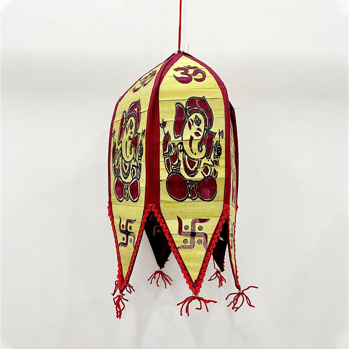 Applique & Palm Leaf Lampshade (Pack of 2)