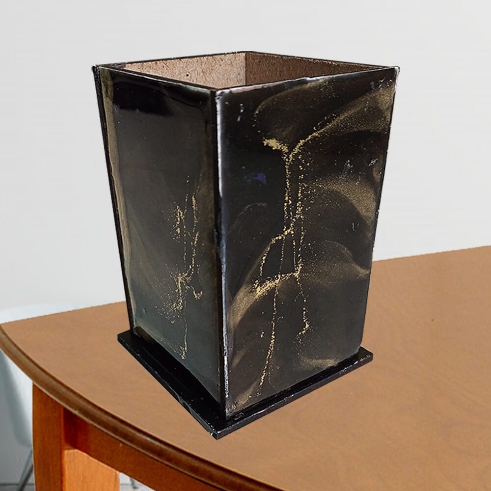 Resin Art on MDF Pen Stand DIY Kit by Penkraft