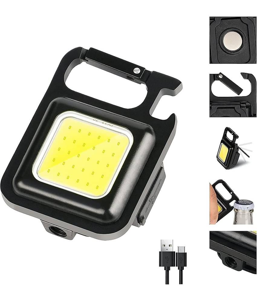 SHB Black Metal Keychain - Pack of 1