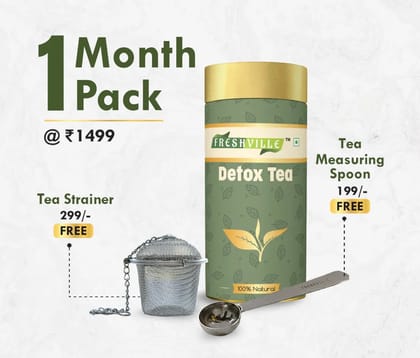 Freshville Detox Tea | Pure & Natural | Immunity Booster | Tea for Weight Loss & Glowing Skin | Rich in Antioxidants | Purifying & Cleansing | Moringa, Peppermint, Lemongrass, Hibiscus, Carda Freshville Detox Tea | Pure & Natural | Immunity Booster | Tea for Weight Loss & Glowing Skin | Rich in Antioxidants | Purifying & Cleansing | Moringa, Peppermint, Lemongrass, Hibiscus, Carda
