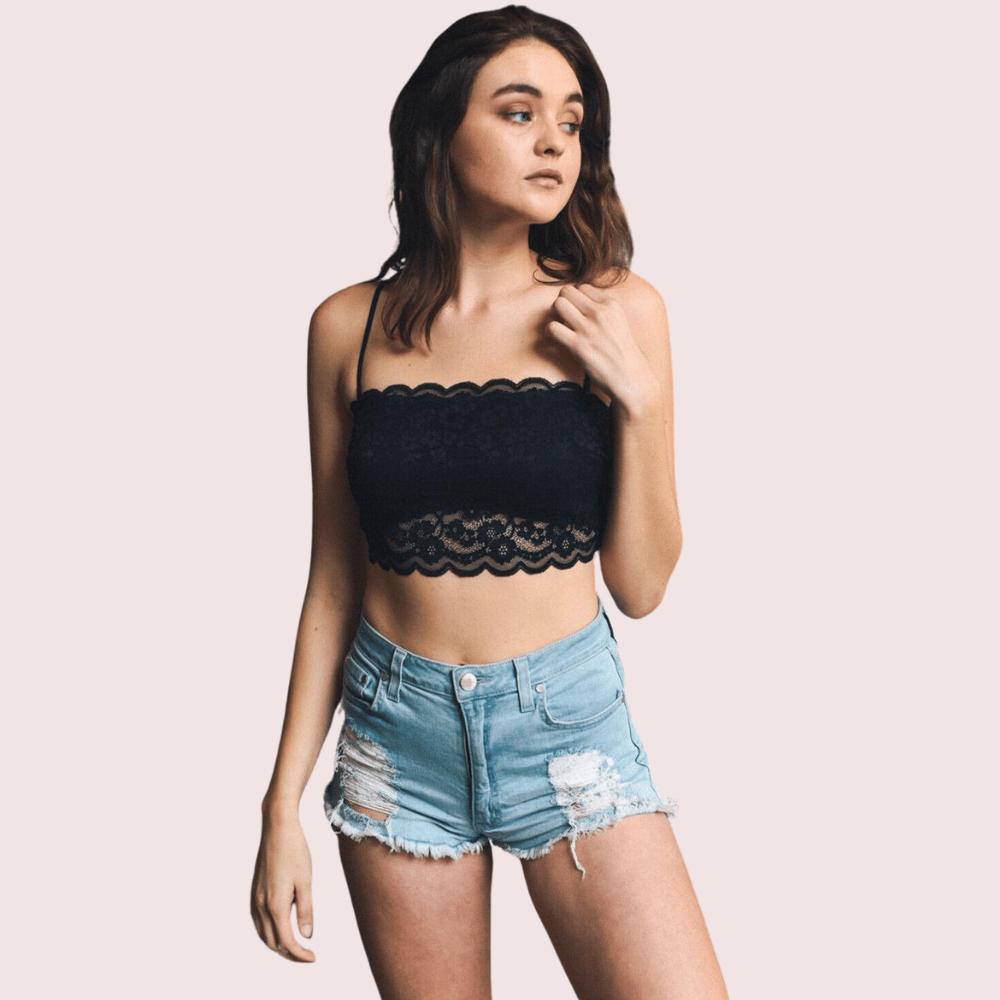 Flirty & Feminine Lace Bandeau Bralette