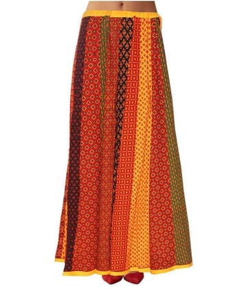 Sttoffa Cotton Straight Skirt - Multi Color