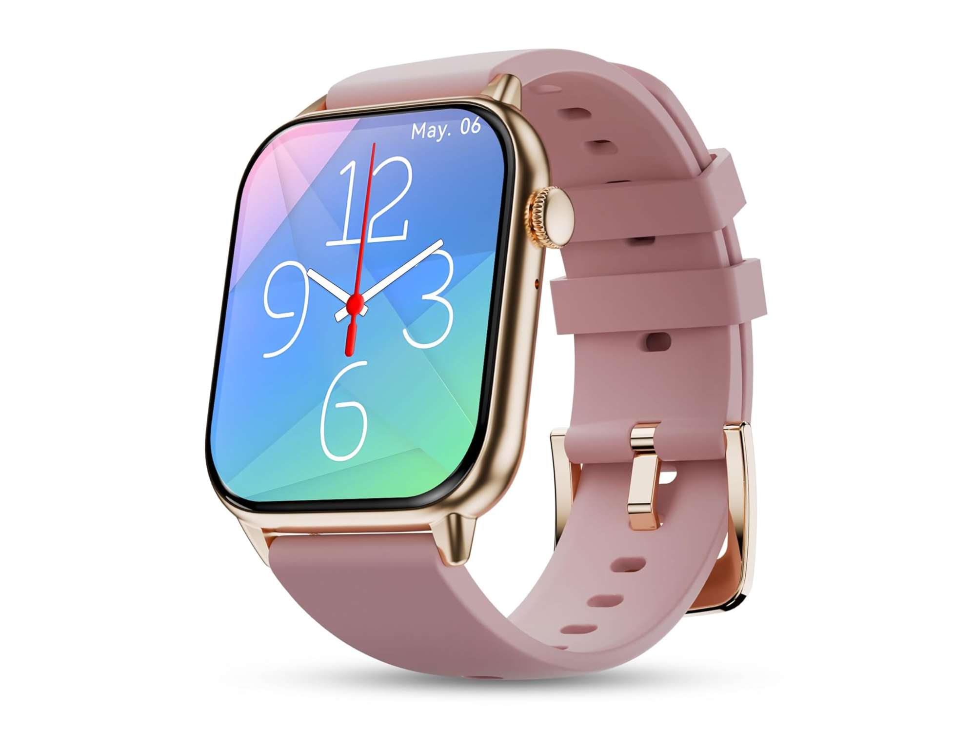 Pebble Cosmos Ultra 2.0, 1.91" 600 Nits Bezel - Less Infinite Display, Ultra - Thin Dial, Advanced Bluetooth 5.3, Health Suite, Smartwatch - Mauve