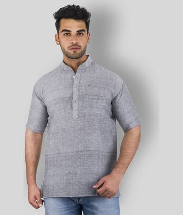 DESHBANDHU DBK - Grey Cotton Men's Kurta ( Single )