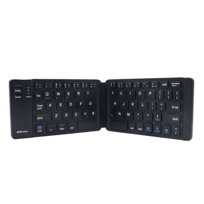 Portronics Chicklet Foldable QWERTY Keyboard, Mini Pocket Sized, Rechargeable, Bluetooth Wireless, One Touch Connect Button, for iOS, Android and Windows Tabs, Smartphones Portronics Chicklet Foldable QWERTY Keyboard, Mini Pocket Sized, Rechargeable, Bluetooth Wireless, One Touch Connect Button, for iOS, Android and Windows Tabs, Smartphones