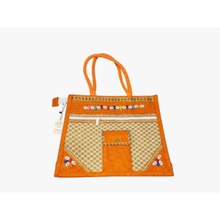 women orange hand-held bag women orange hand-held bag