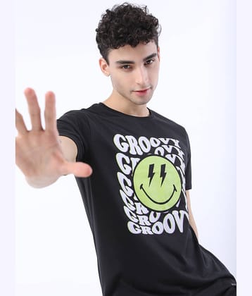 Ketch Pack of 1 Polyester Slim Fit Men's T-Shirt ( Black )