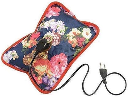 AABHA Hot Water Bag Electric Heating Pad Hot Bags for Pain Relief Heating Bag Hot Pack Water Bag for Pain Relief Hot Bag Electric Hot Gel Bag for Back Pain Relief Men & Women with Charging Cord (Multicolor)