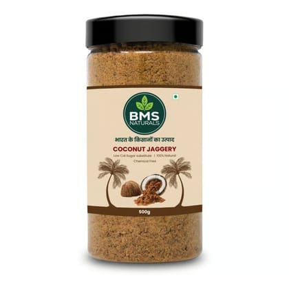 BMS Naturals Coconut Jaggery - 500g | Low Calorie, 100% Natural Sugar Substitute - 500 gm