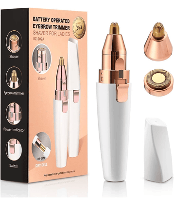 Handa NA White Corded Eyebrow Trimmer With 45 minutes Runtime