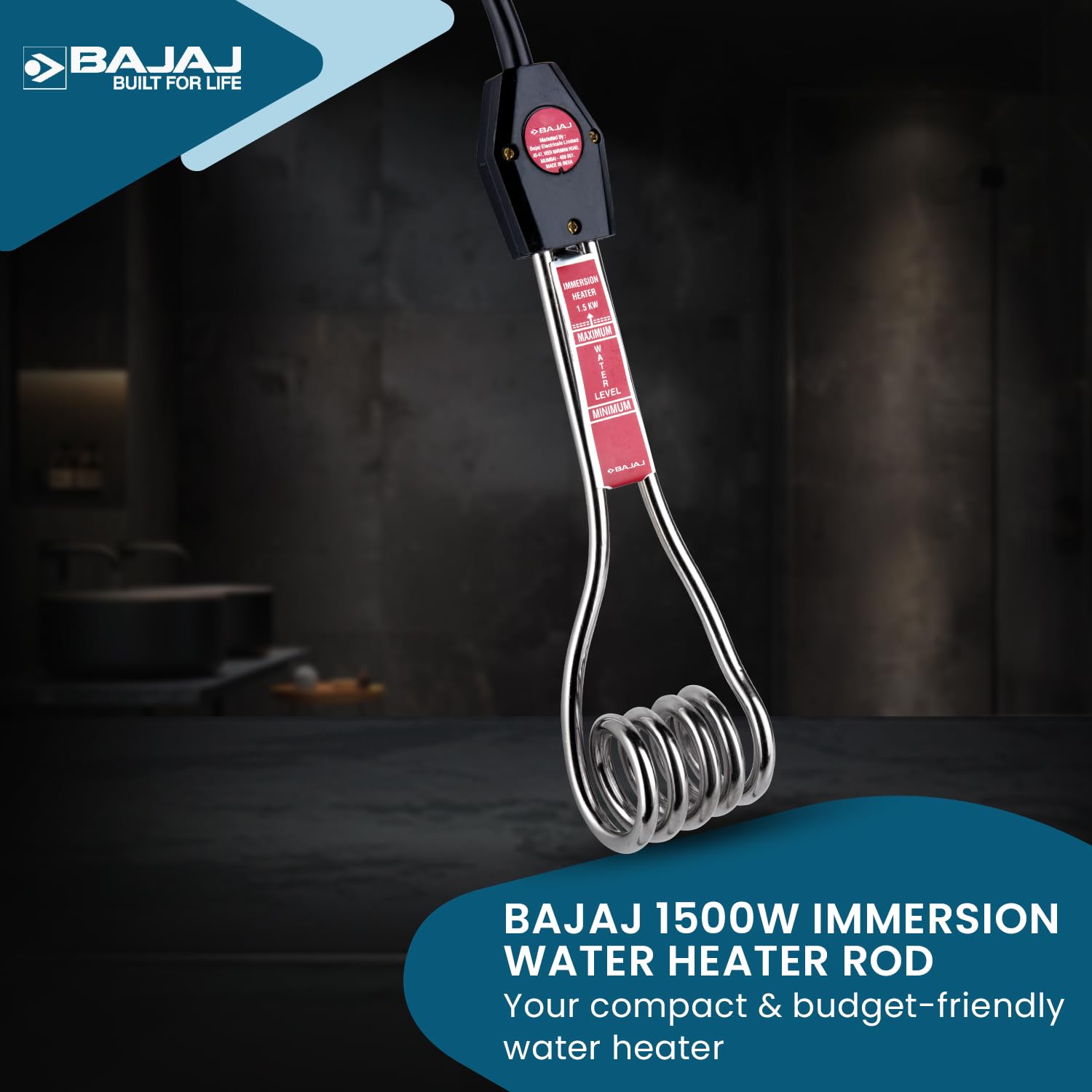 Bajaj Immersion 1500W Water Heater