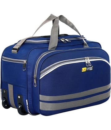 AXEN BAGS 65 Ltrs NAVY Polyester Duffle Trolley