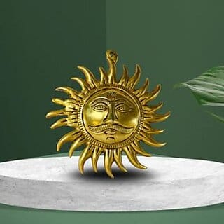 Divya Aditya Brass Idol  Eternal Sun God, Source of Energy  Light