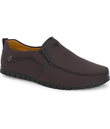 Leeport Brown Men's Slip-on Shoes