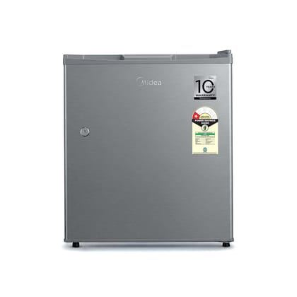 Midea 50 L 1 Star Direct Cool Single Door Mini Ref (MDRD50D1HLSS) Midea 50 L 1 Star Direct Cool Single Door Mini Ref (MDRD50D1HLSS) - Silver / Mini