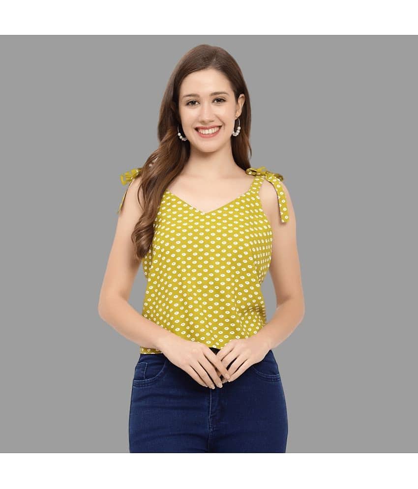 GALWIZ Women's Rayon Regular Top ( Yellow )