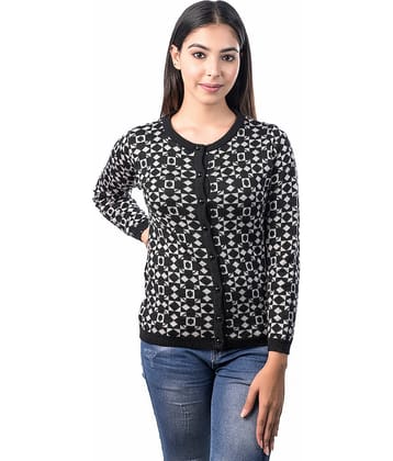 Ogarti Acrylic Grey Buttoned Cardigans