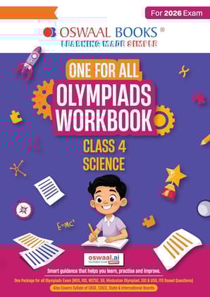 OSWAAL ONE FOT ALL OLYMPIADS WORKBOOK SCIENCE CLASS 4 FOR 2026 EXAMS -NTPC-RRC-IUMS-OLY|| OLYWBSCI4 [Paperback] [Oct 30, 2024] Arihant