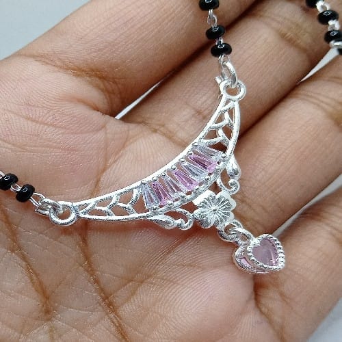 Mangalsutra 75 Persent Pure Silver M-2
