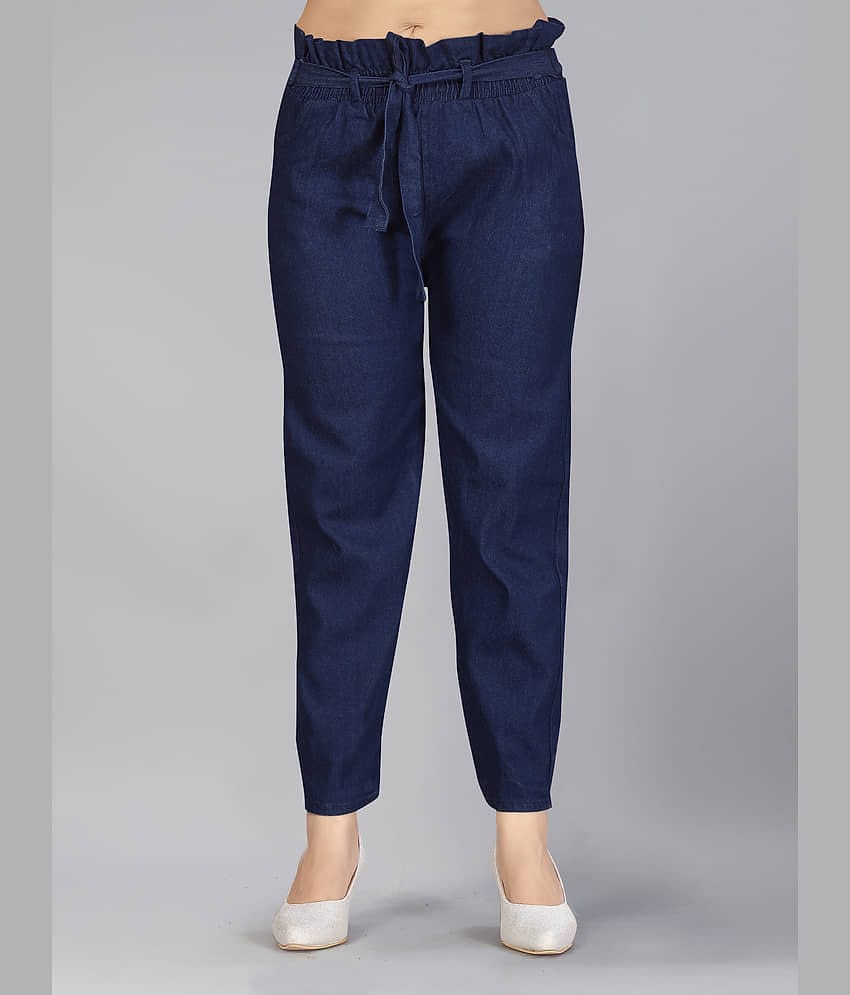 Aarika Girls Navy Blue Colour Denim Jeans