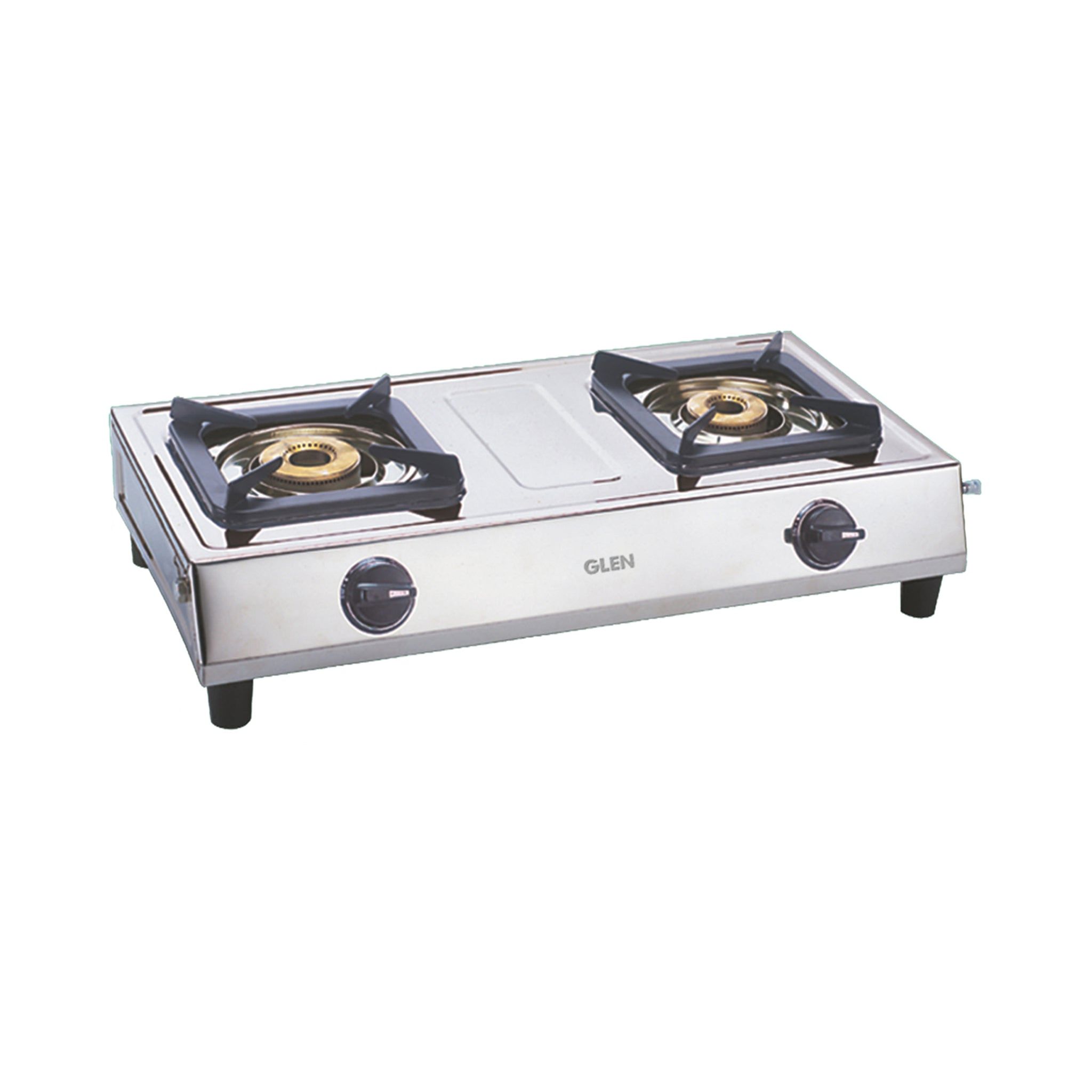 2 Burner Stainless Steel  Gas Stove with Brass Burner (CT1021SSBB)