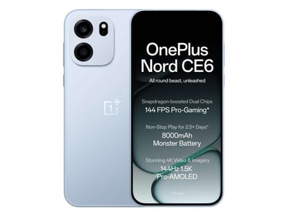 Oneplus Nord CE6 Smartphone, 8GB RAM, 128GB Storage - Fresh Blue Oneplus Nord CE6 Smartphone, 8GB RAM, 128GB Storage - Fresh Blue