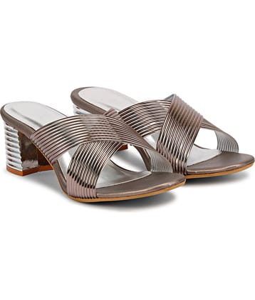 Commander - Silver Women's Slip On Heels