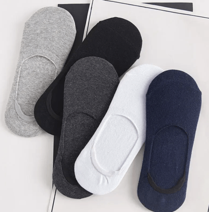 5Pairs Men Boat Cotton Socks Summer Autumn Non-slip Silicone Invisible Breathable Socks Male Ankle Sock Slippers Sports Socks