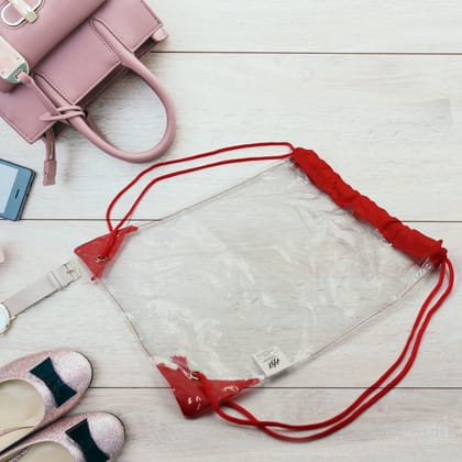 Transparent Waterproof Plastic Stadium Bag – Gym, Travel & Sports