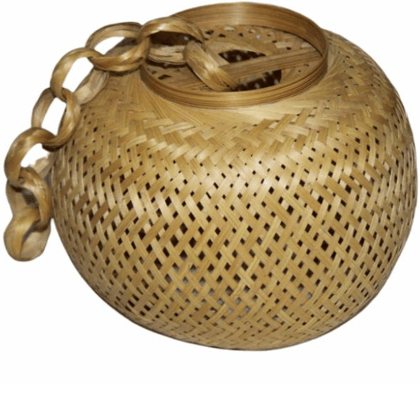 Bamboo Round Hanging Lamp