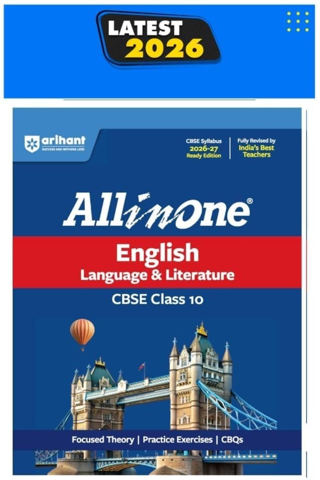 All in One English Language & Literature Class 10 for CBSE Exam 2026-27