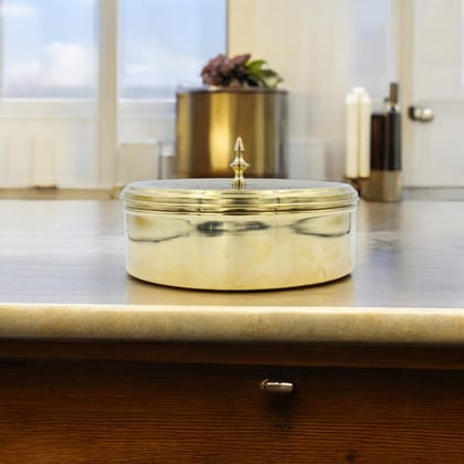 Brass Spice Box Set with 7 Compartments & Spoon