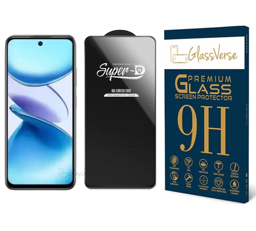 GlassVerse Toughened Oleophobic Tempered Glass For Infinix Smart 9 (PACK OF 1) with Free Installation Kit Full screen Coverage - 6.7 inch GlassVerse Toughened Oleophobic Tempered Glass For Infinix Smart 9 (PACK OF 1) with Free Installation Kit Full scree