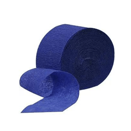 Crepe Streamers Dark Blue - 4PC