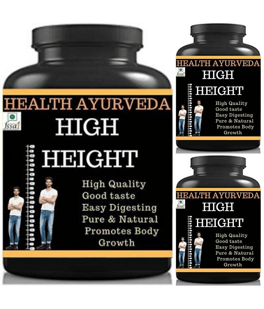 Hindustan Herbal high height plain flavor 0.3 kg Powder Pack of 3