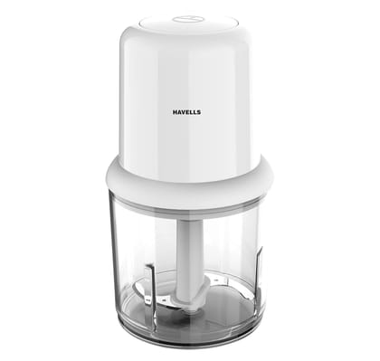 Havells Coral 200W Electric Vegetable Chopper for Kitchen | 750ml Bowl | One-Touch Operation | Portable Food Chopper | Chop, Mince, Dice | Compact Design Havells Coral 200W Electric Vegetable Chopper for Kitchen | 750ml Bowl | One-Touch Operation | Portable Food Chopper | Chop, Mince, Dice | Compact Design